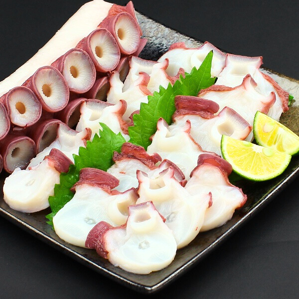 北海道産お刺身用ボイルたこ足1kg（化粧箱入り）｜一印おさかな市場の